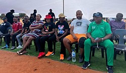 Some of the dignitaries who came to support the soccer tournament...