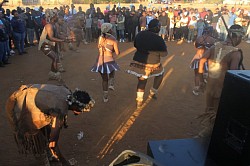 Malome Tau cultural group performing at the event…